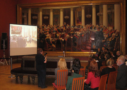 Видеомост на открытии филиала виртуального Русского музея. 
Санкт-Петербург - Баку. 2008
