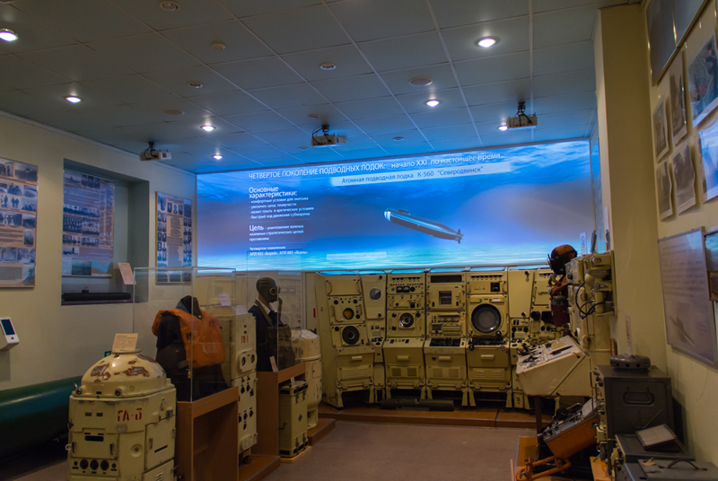 Комплекс мультимедийного оборудования в Музее истории подводных сил России имени А.И.Маринеско (г. Санкт-Петербург)