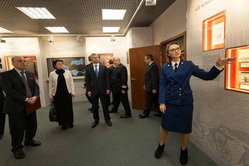 Оснащение музея Московской транспортной прокуратуры