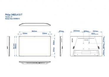 Интерактивная LED панель Philips 24BDL4151T/00 1920х1080