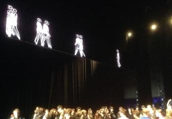Светодиодный экран на новой сцене Мариинского театра